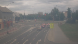 Křižovatka ulic Komenského a Velké Novosady
