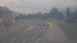 Křižovatka ulic Komenského a Velké Novosady