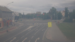 Křižovatka ulic Komenského a Velké Novosady