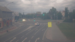 Křižovatka ulic Komenského a Velké Novosady