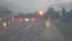 Křižovatka ulic Komenského a Velké Novosady