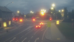 Křižovatka ulic Komenského a Velké Novosady