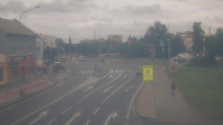 Křižovatka ulic Komenského a Velké Novosady