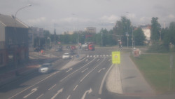 Křižovatka ulic Komenského a Velké Novosady