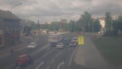 Křižovatka ulic Komenského a Velké Novosady