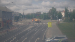 Křižovatka ulic Komenského a Velké Novosady