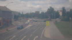 Křižovatka ulic Komenského a Velké Novosady