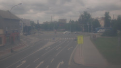 Křižovatka ulic Komenského a Velké Novosady
