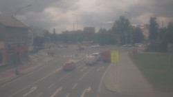 Křižovatka ulic Komenského a Velké Novosady