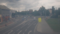 Křižovatka ulic Komenského a Velké Novosady