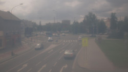Křižovatka ulic Komenského a Velké Novosady