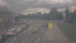 Křižovatka ulic Komenského a Velké Novosady