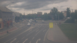 Křižovatka ulic Komenského a Velké Novosady