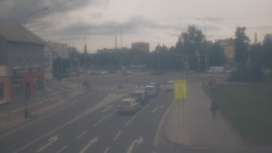 Křižovatka ulic Komenského a Velké Novosady