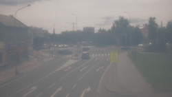 Křižovatka ulic Komenského a Velké Novosady
