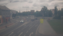 Křižovatka ulic Komenského a Velké Novosady