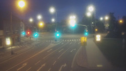 Křižovatka ulic Komenského a Velké Novosady