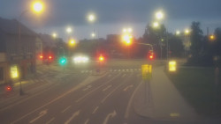 Křižovatka ulic Komenského a Velké Novosady