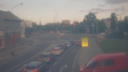 Křižovatka ulic Komenského a Velké Novosady