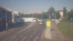 Křižovatka ulic Komenského a Velké Novosady