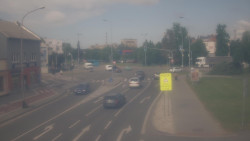 Křižovatka ulic Komenského a Velké Novosady