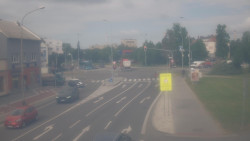 Křižovatka ulic Komenského a Velké Novosady