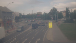 Křižovatka ulic Komenského a Velké Novosady
