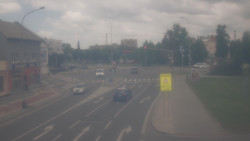 Křižovatka ulic Komenského a Velké Novosady
