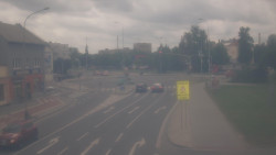 Křižovatka ulic Komenského a Velké Novosady