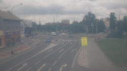 Křižovatka ulic Komenského a Velké Novosady