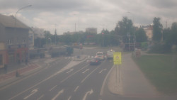 Křižovatka ulic Komenského a Velké Novosady