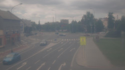 Křižovatka ulic Komenského a Velké Novosady