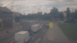 Křižovatka ulic Komenského a Velké Novosady