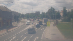 Křižovatka ulic Komenského a Velké Novosady