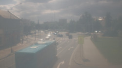 Křižovatka ulic Komenského a Velké Novosady