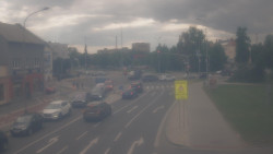 Křižovatka ulic Komenského a Velké Novosady