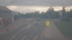 Křižovatka ulic Komenského a Velké Novosady