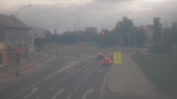 Křižovatka ulic Komenského a Velké Novosady