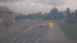 Křižovatka ulic Komenského a Velké Novosady