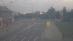 Křižovatka ulic Komenského a Velké Novosady