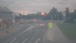 Křižovatka ulic Komenského a Velké Novosady