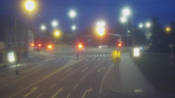 Křižovatka ulic Komenského a Velké Novosady