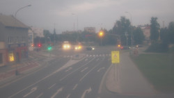 Křižovatka ulic Komenského a Velké Novosady