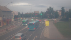 Křižovatka ulic Komenského a Velké Novosady