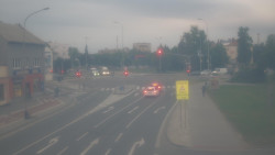 Křižovatka ulic Komenského a Velké Novosady