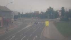 Křižovatka ulic Komenského a Velké Novosady
