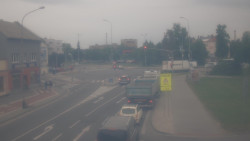 Křižovatka ulic Komenského a Velké Novosady