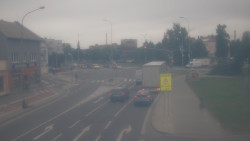 Křižovatka ulic Komenského a Velké Novosady
