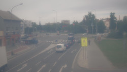 Křižovatka ulic Komenského a Velké Novosady