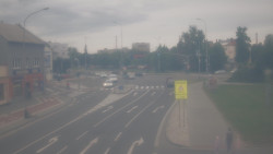 Křižovatka ulic Komenského a Velké Novosady
